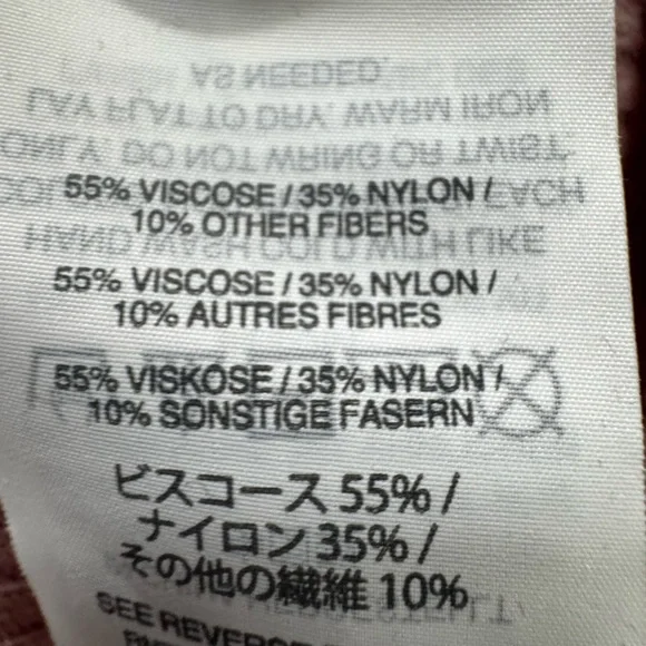 Madewell Dusty Pink Ruffle Long Sleeve Tee - Picture 5 of 5